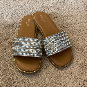 Bebe Sparkling Slides Size 2